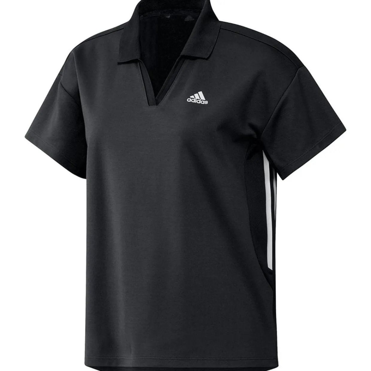 Adidas Ladies Golf Apparel^3-tripe Priegreen hirt Poo hort eeve Gof Appare
