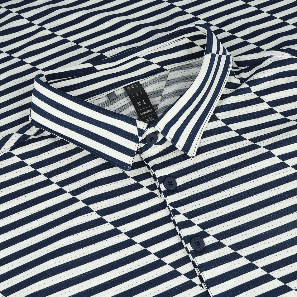 Adidas Golf Shirts^Utiate365 eh Print hirt Poo hort eeve Gof Appare