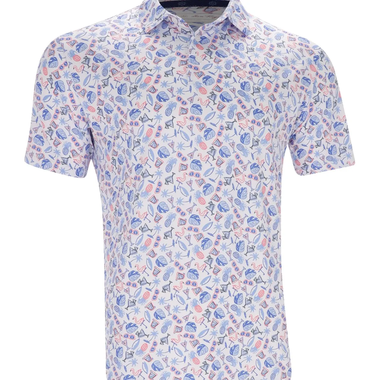 Ben Hogan Mens Golf Apparel|Golf Shirts^pringTie Printed hirt Poo hort eeve Gof Appare