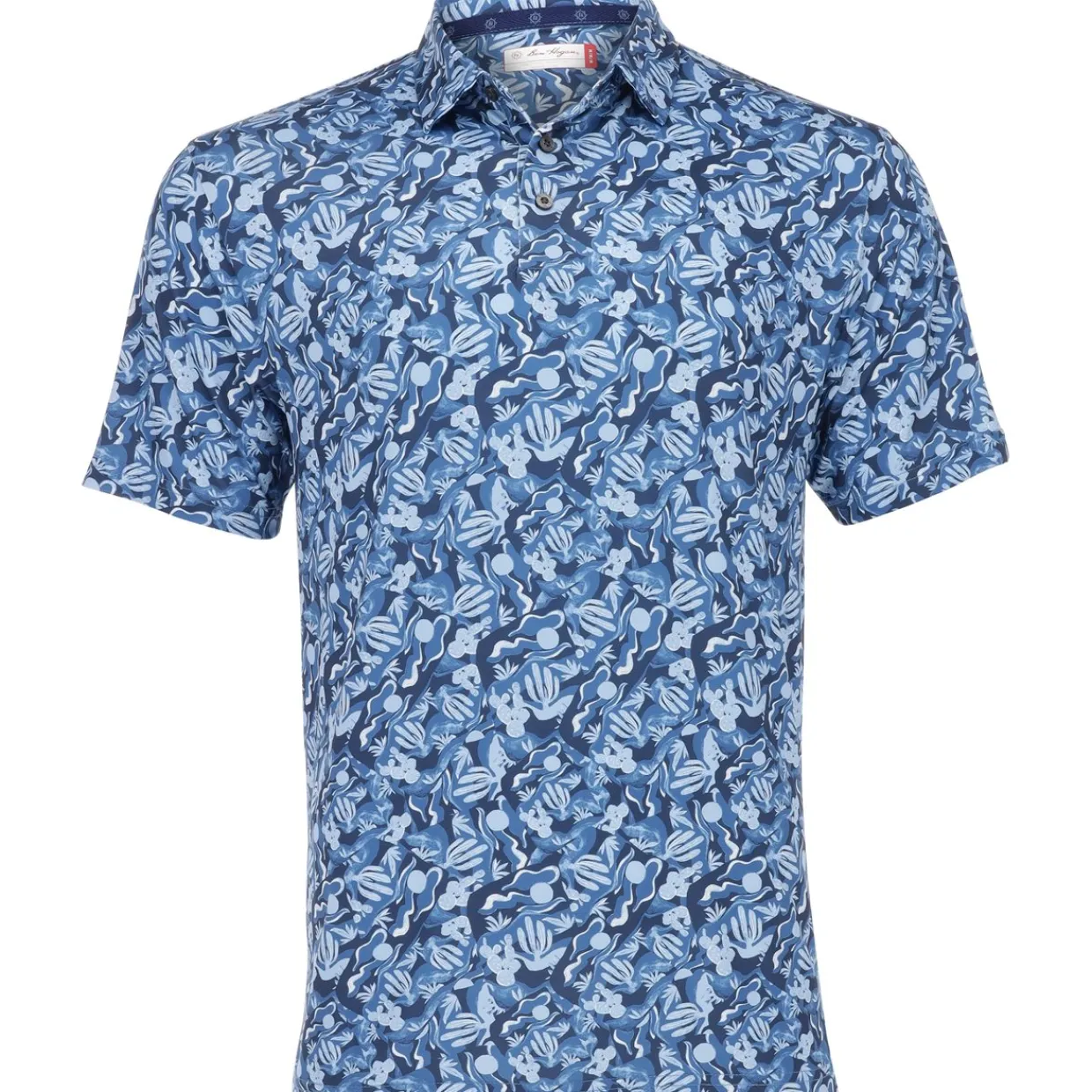 Ben Hogan Golf Shirts^A Over Deert Print hirt Poo hort eeve Gof Appare