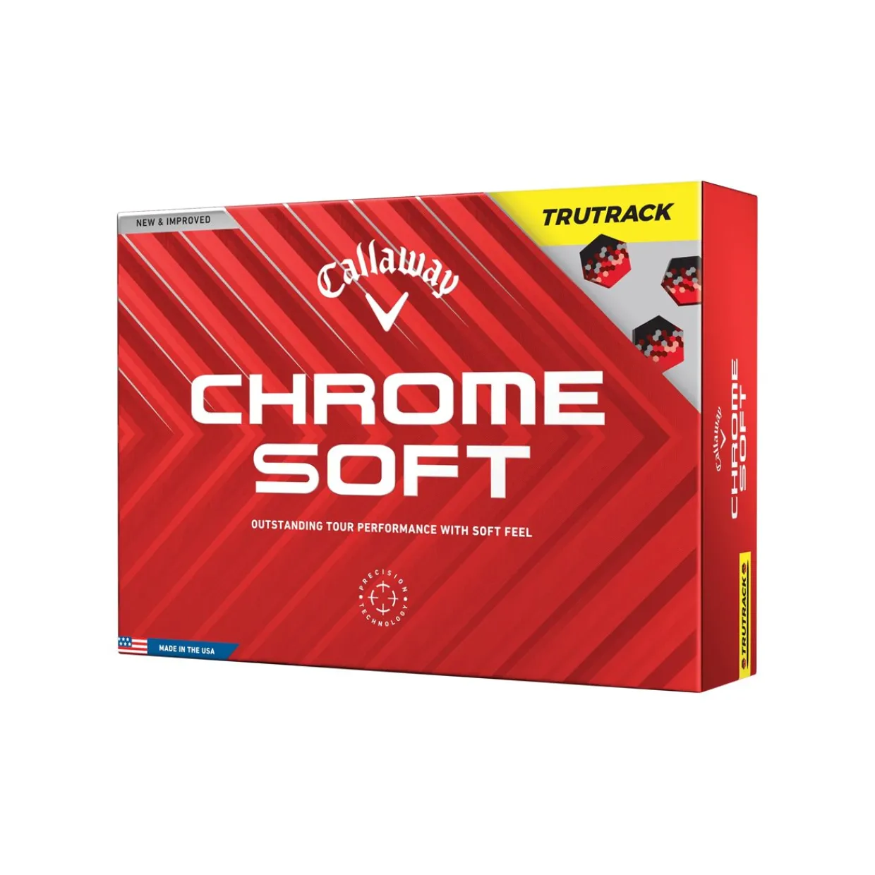 Callaway Alignment Stamped Golf Balls^Chrome Soft 24 TruTrack Low Compression Golf Balls