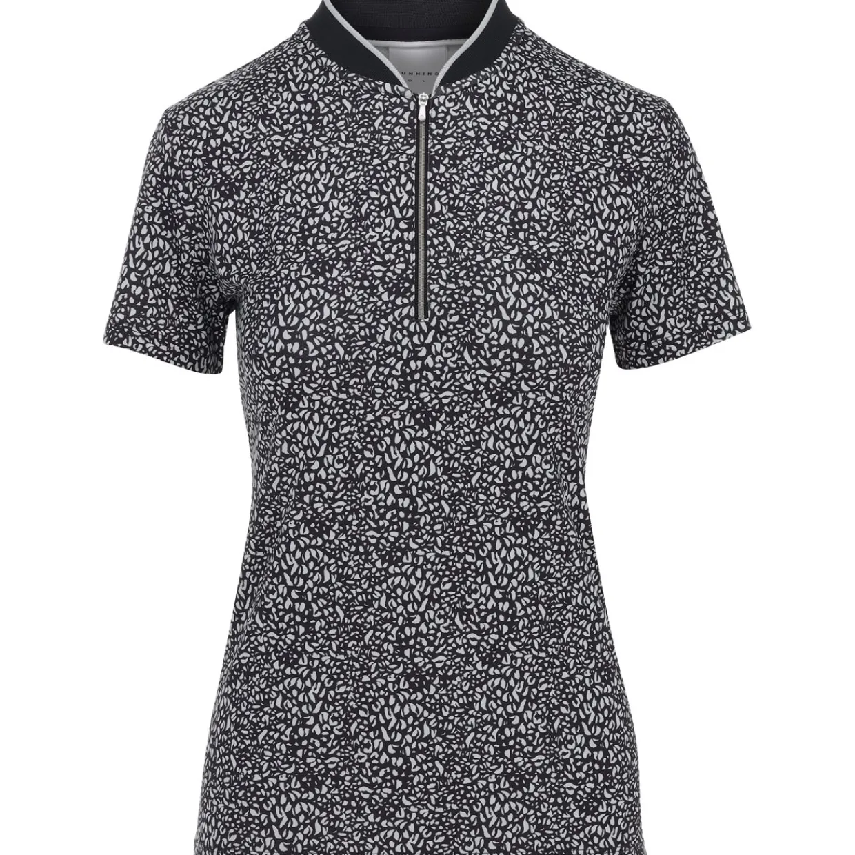 Dunning Ladies Golf Apparel^Faow Ventiated Perforance hirt Poo hort eeve Gof Appare