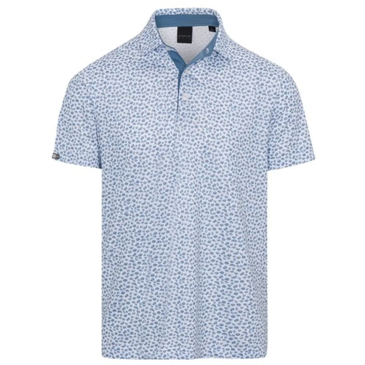 Dunning Mens Golf Apparel|Golf Shirts^oygrove Print Perforance hirt Poo hort eeve Gof Appare
