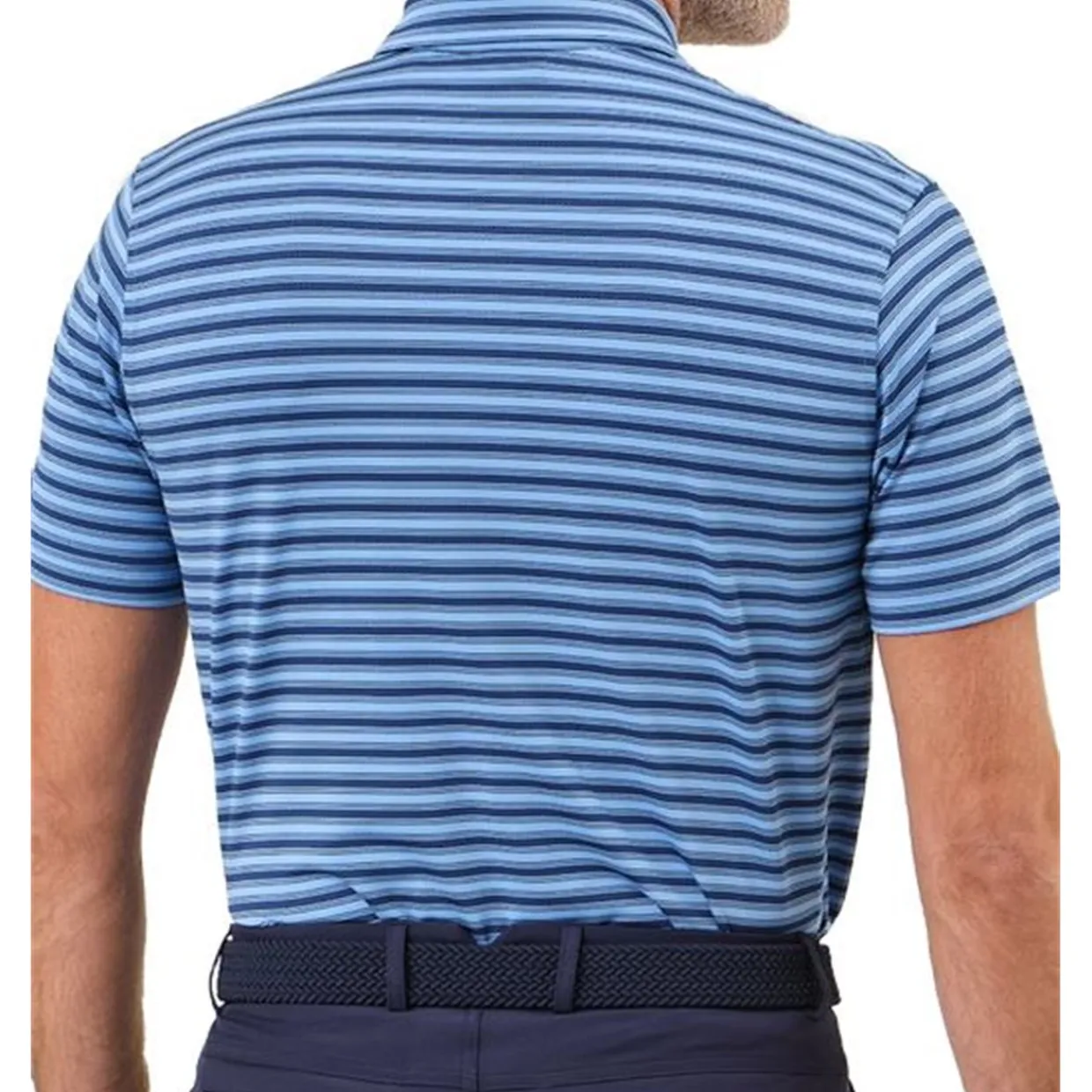 Dunning Mens Golf Apparel|Golf Shirts^Oakwood tripe Ventiated hirt Poo hort eeve Gof Appare