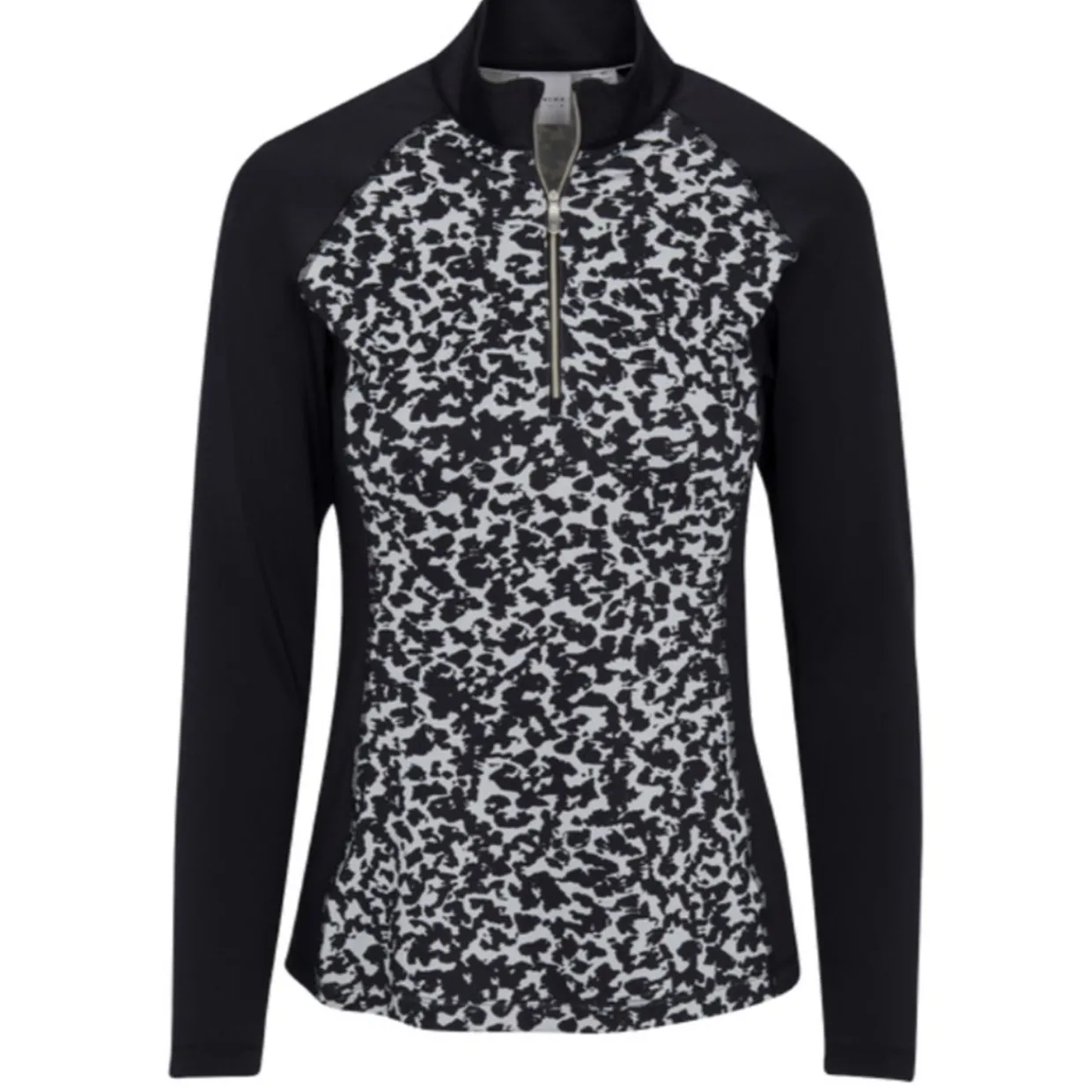 Dunning Ladies Golf Apparel^Aya Jerey Perforance 1/4 Zip Outerwear Puover Gof Appare
