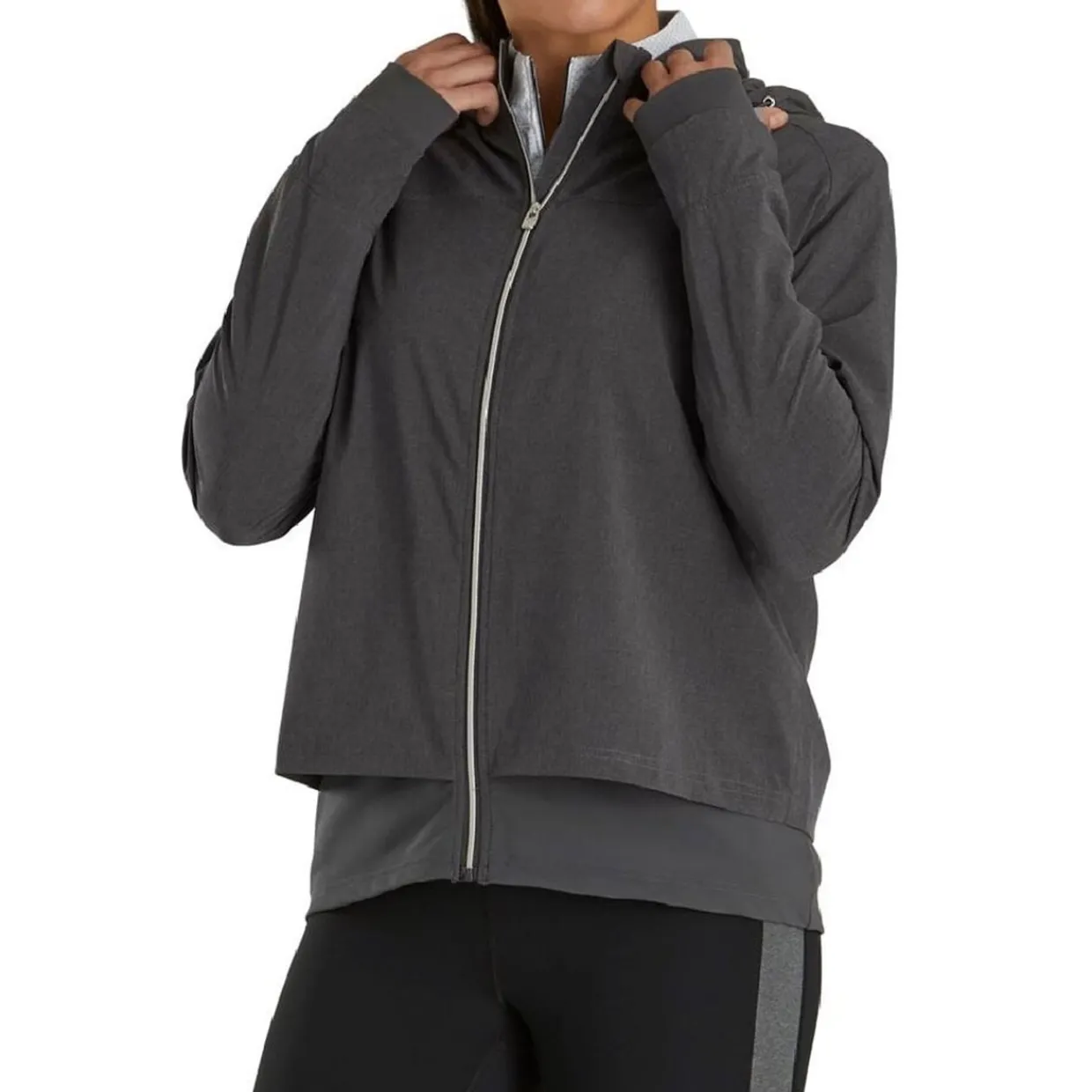 FootJoy Ladies Golf Apparel^tretch Woven/Knit Previou eaon Appare tye Outerwear Fu Zip Gof Appare