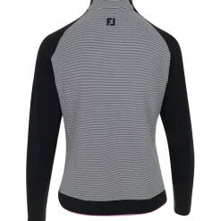 FootJoy Ladies Golf Apparel^1/4 Zip idayer Coorbock tripe Outerwear Puover Gof Appare
