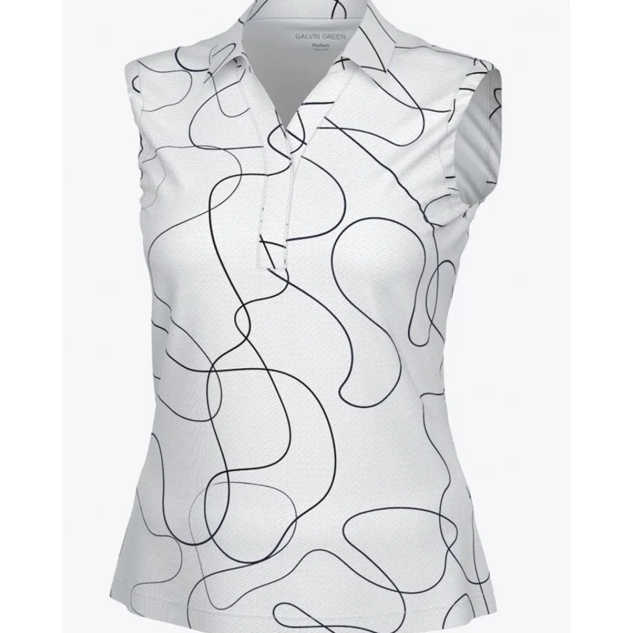 Galvin Green Ladies Golf Apparel^argie eevee Venti-8 PU hirt Poo hort eeve Gof Appare