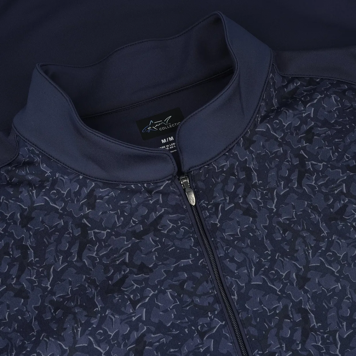 Greg Norman Outerwear^hiver hark Print Warp-Knit 1/4 Zip Outerwear Puover Gof Appare