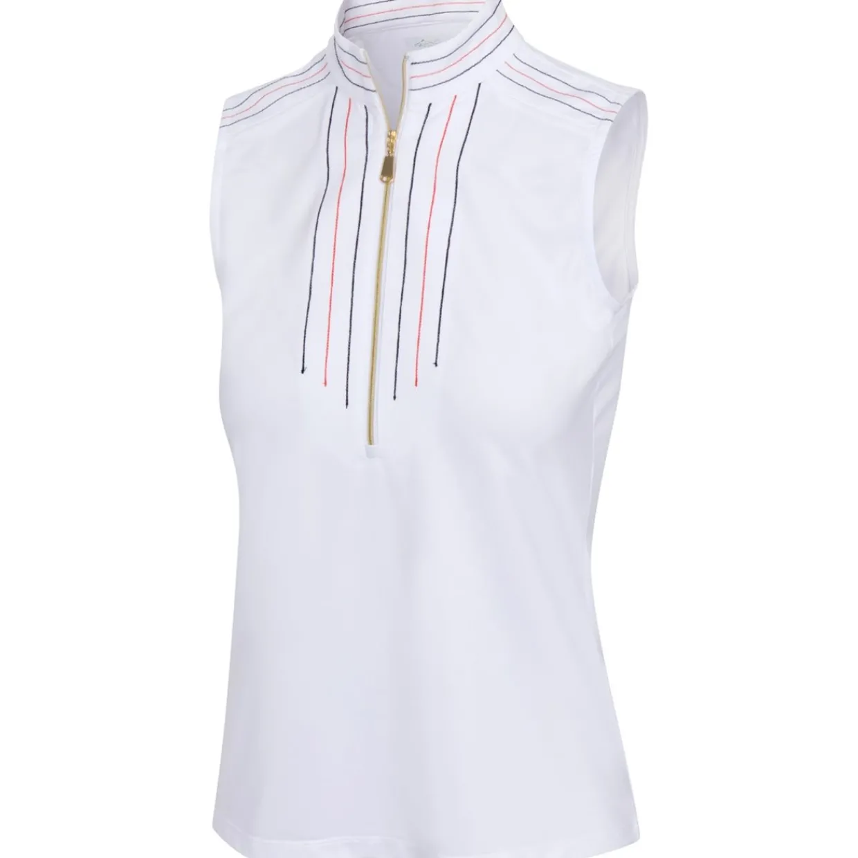 Greg Norman Ladies Golf Apparel^Hanna eevee Zip hirt Poo hort eeve Gof Appare
