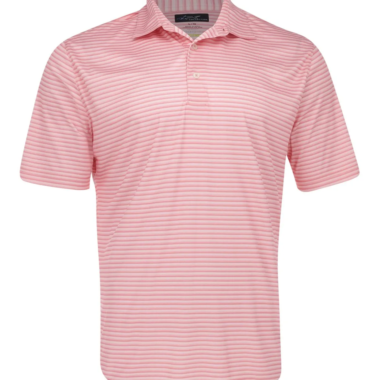 Greg Norman Golf Shirts^75 Recyced Three-Tone tripe Poo hirt Poo hort eeve Gof Appare