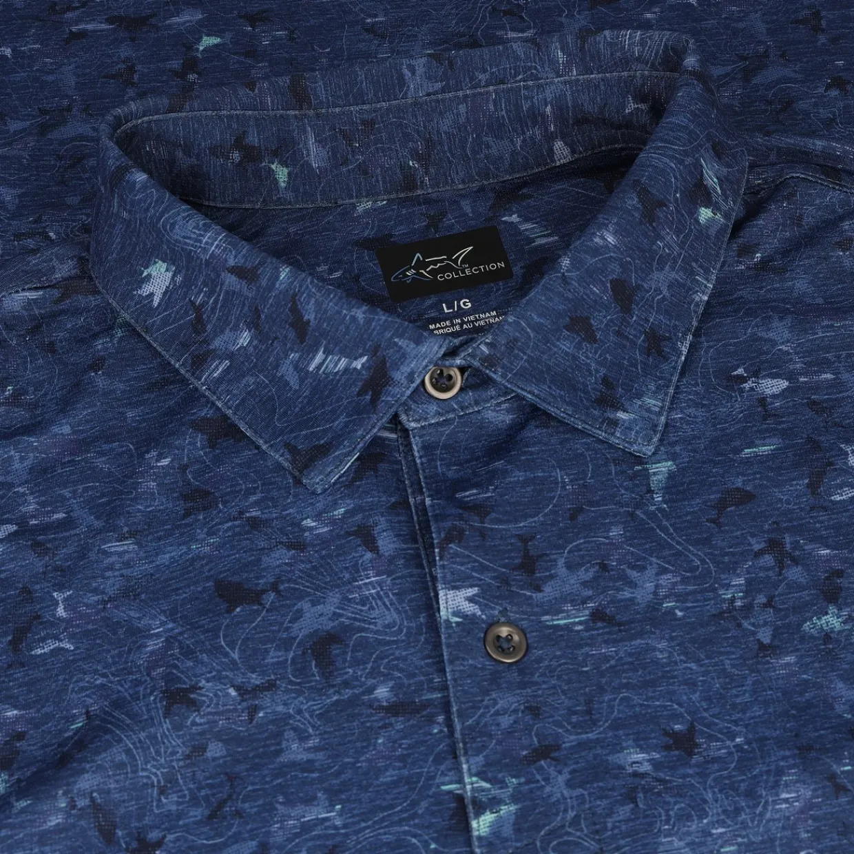 Greg Norman Golf Shirts^ea hark 75 Poo hirt Poo hort eeve Gof Appare