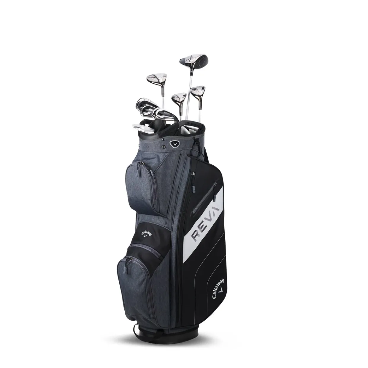 Callaway Ladies Golf Clubs^New and Used REVA Black 11 Piece Long w/ Cart Bag Club Set Golf Clubs