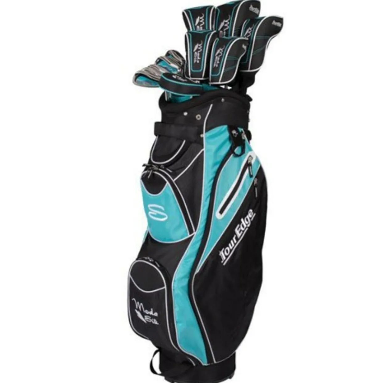 Tour Edge Ladies Golf Clubs^New and Used Moda Silk Black/Light Blue Club Set Golf Clubs