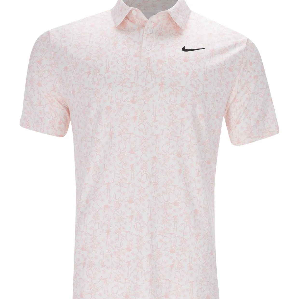 Nike Mens Golf Apparel|Golf Shirts^Dri-Fit Tour POA Print hirt Poo hort eeve Gof Appare