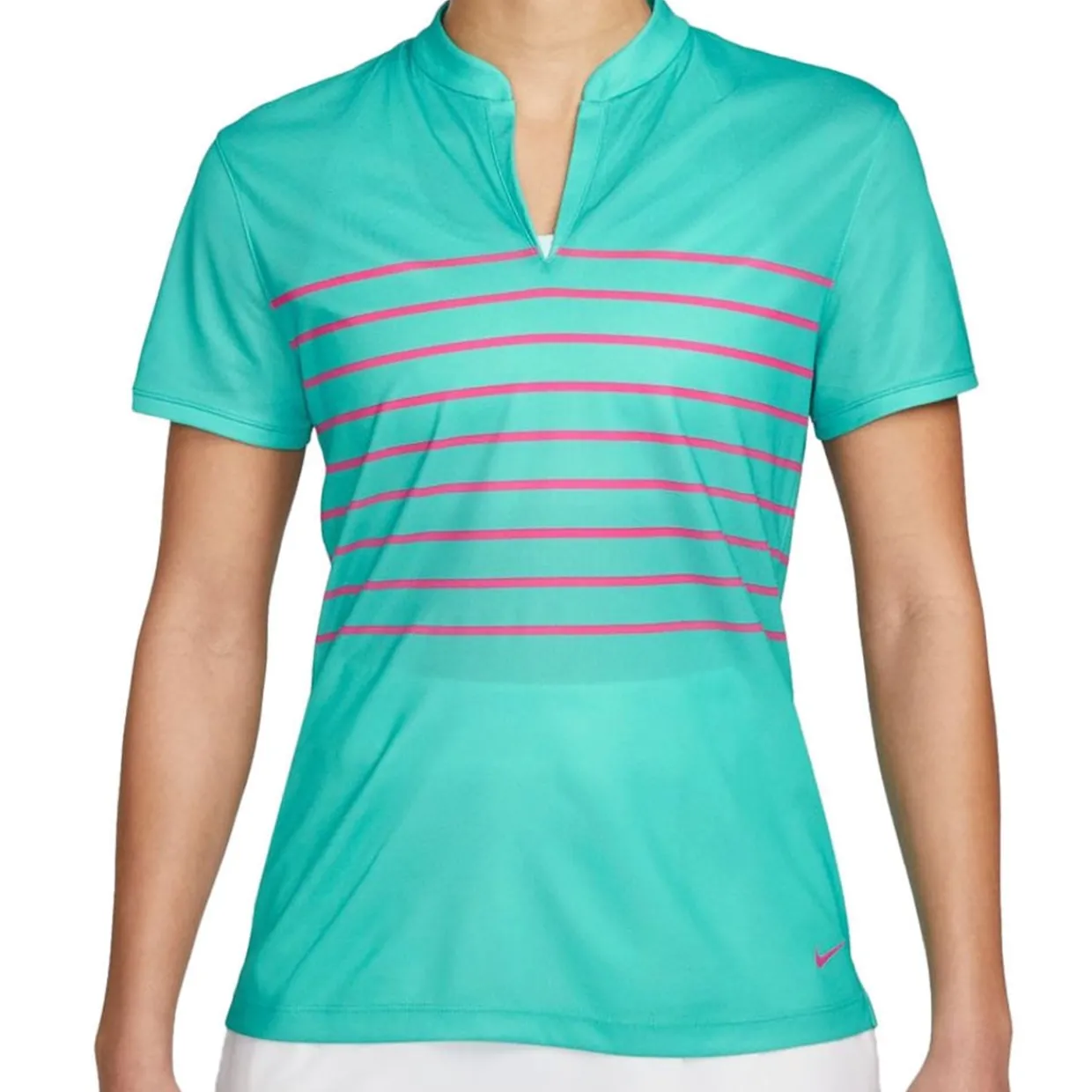 Nike Ladies Golf Apparel^Dri-Fit Victory triped hirt Poo hort eeve Gof Appare