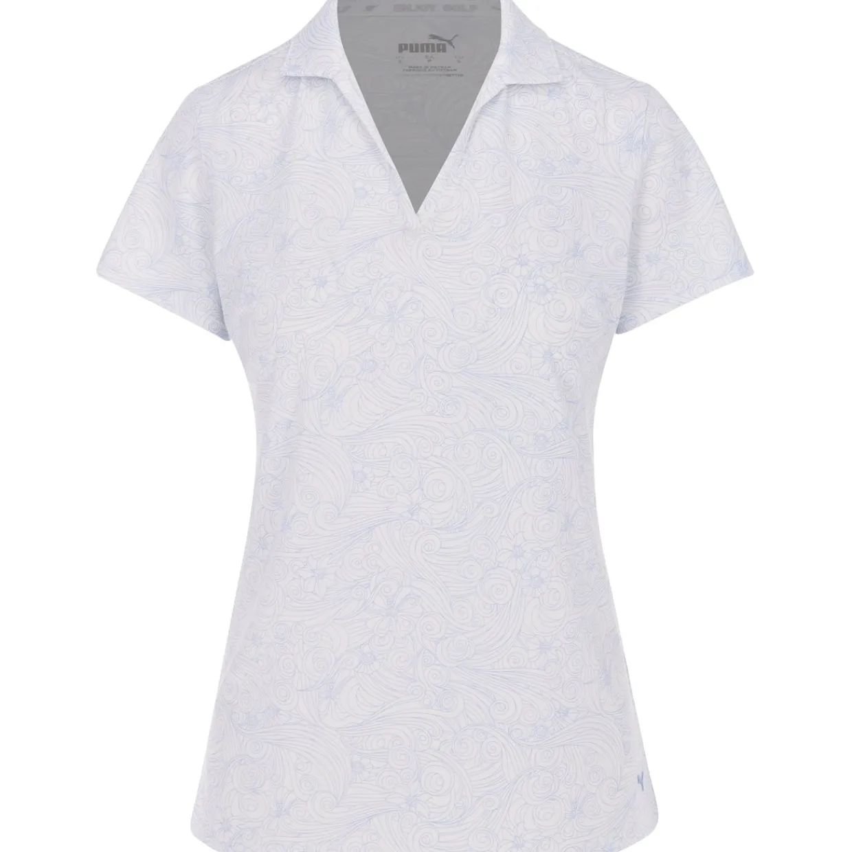 Puma Ladies Golf Apparel^attr Gut O' Wind hirt Poo hort eeve Gof Appare