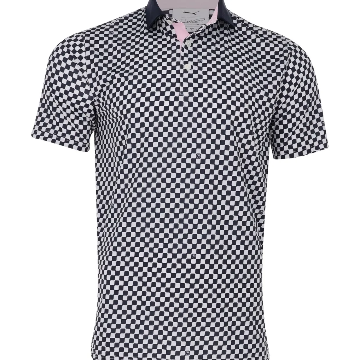 Puma Mens Golf Apparel|Golf Shirts^X AP attr Checkered hirt Poo hort eeve Gof Appare