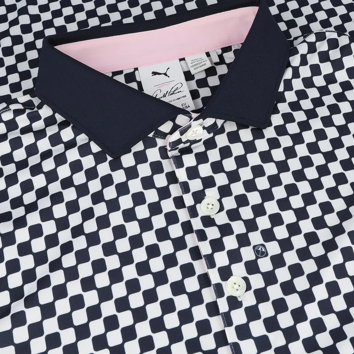 Puma Mens Golf Apparel|Golf Shirts^X AP attr Checkered hirt Poo hort eeve Gof Appare
