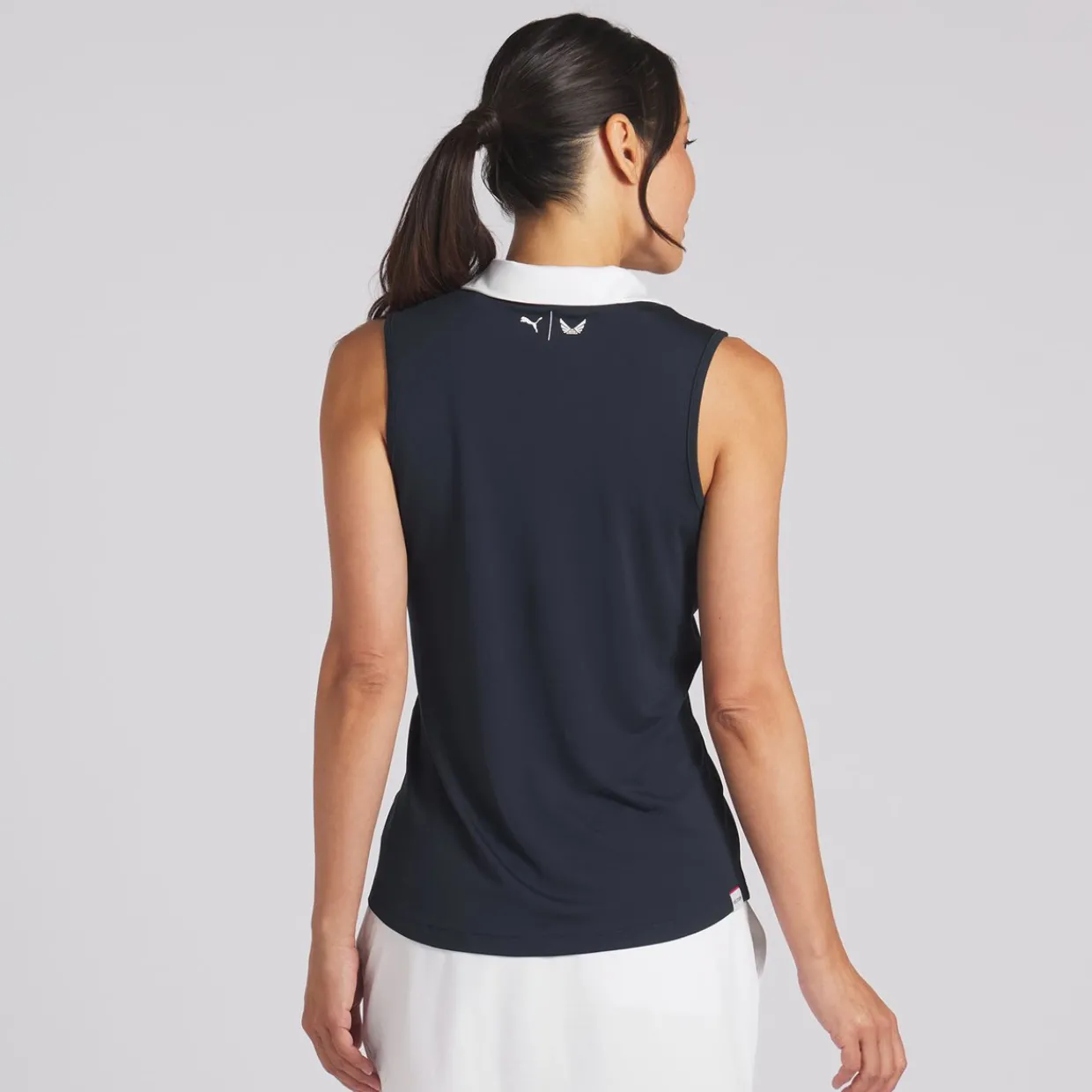 Puma Ladies Golf Apparel^X Voition Piped eevee hirt Poo hort eeve Gof Appare