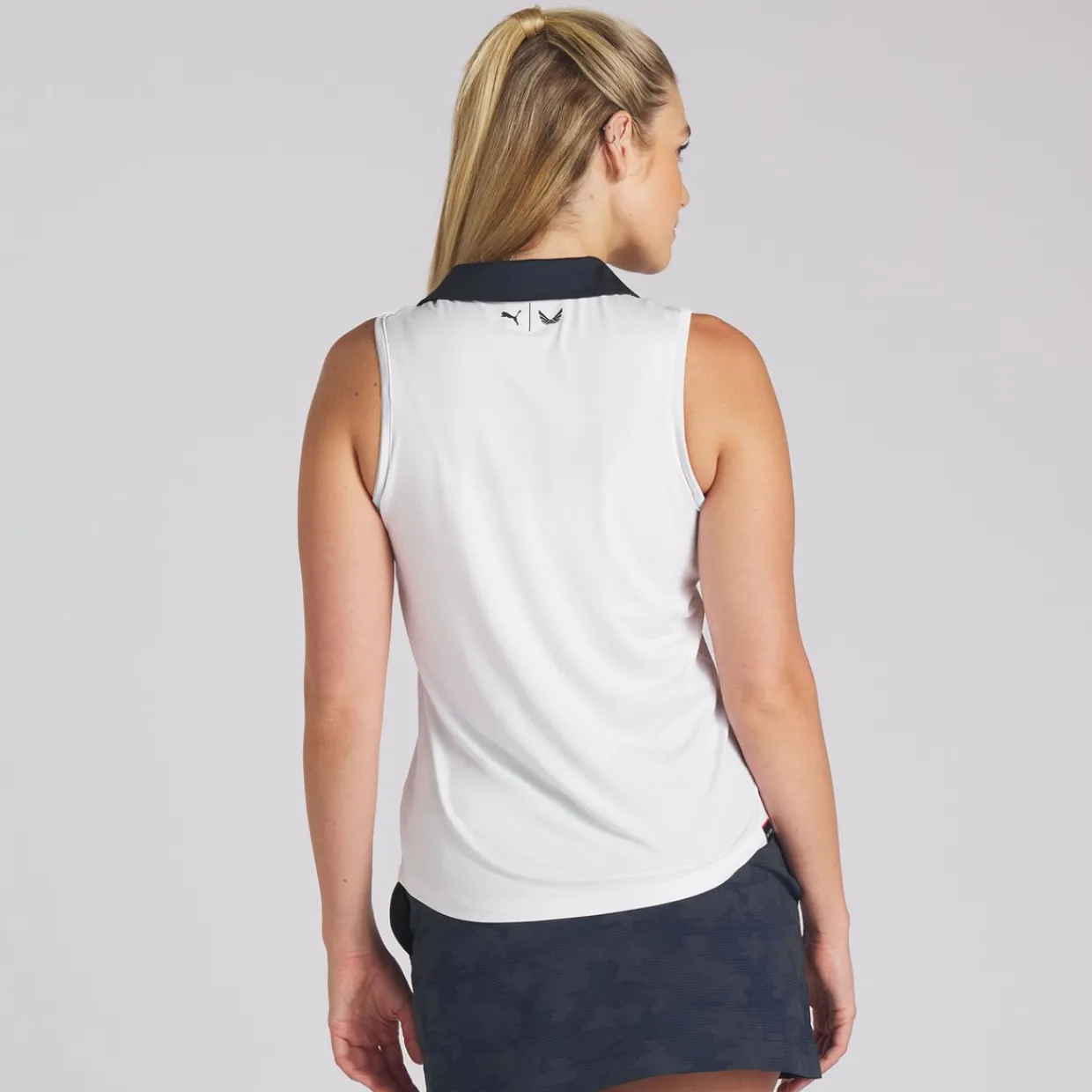 Puma Ladies Golf Apparel^X Voition Piped eevee hirt Poo hort eeve Gof Appare