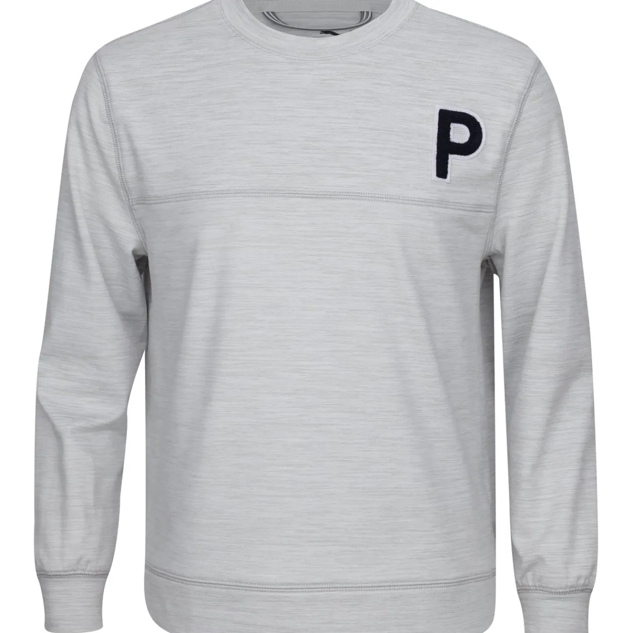Kids Puma Kids Golf Apparel^Youth COUDPUN Patch Crewneck Outerwear Puover Gof Appare