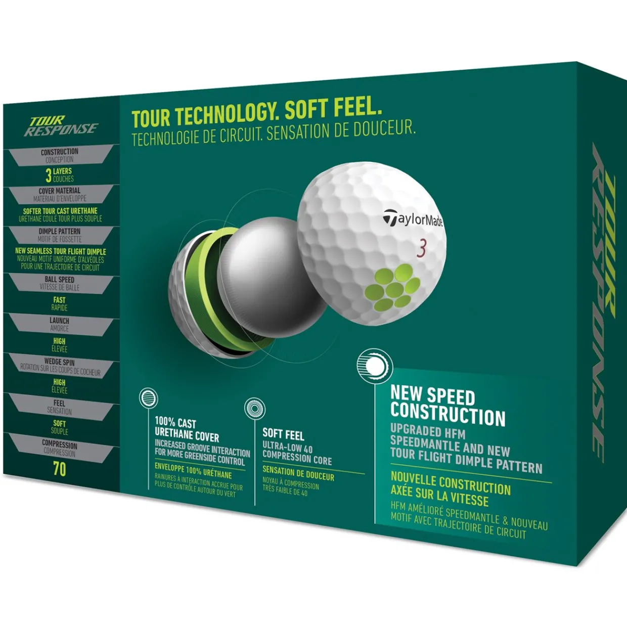 TaylorMade Ladies Golf Balls^Tour Response 2022 Low Compression Golf Balls