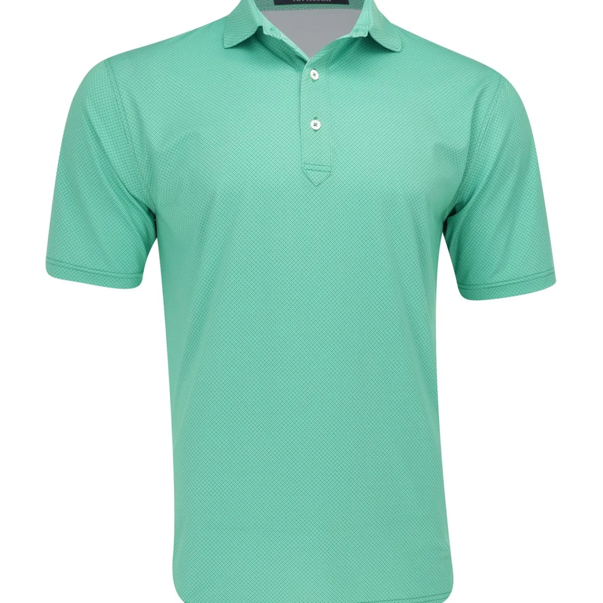 Turtleson Mens Golf Apparel|Golf Shirts^Carence ini Diaond Jacquard Perforance hirt Poo hort eeve Gof Appare