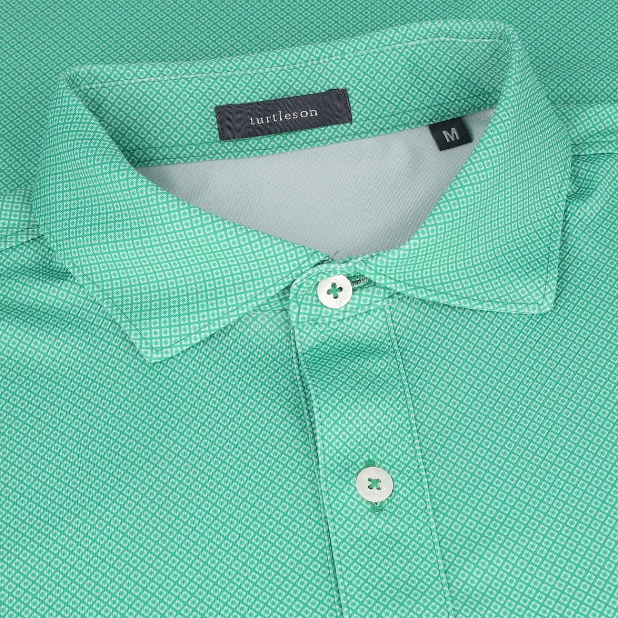 Turtleson Mens Golf Apparel|Golf Shirts^Carence ini Diaond Jacquard Perforance hirt Poo hort eeve Gof Appare
