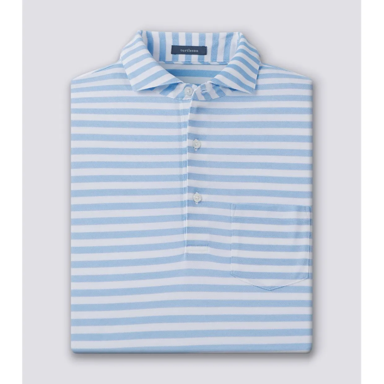 Turtleson Golf Shirts^Coe Cotton tripe Perforance hirt Poo hort eeve Gof Appare