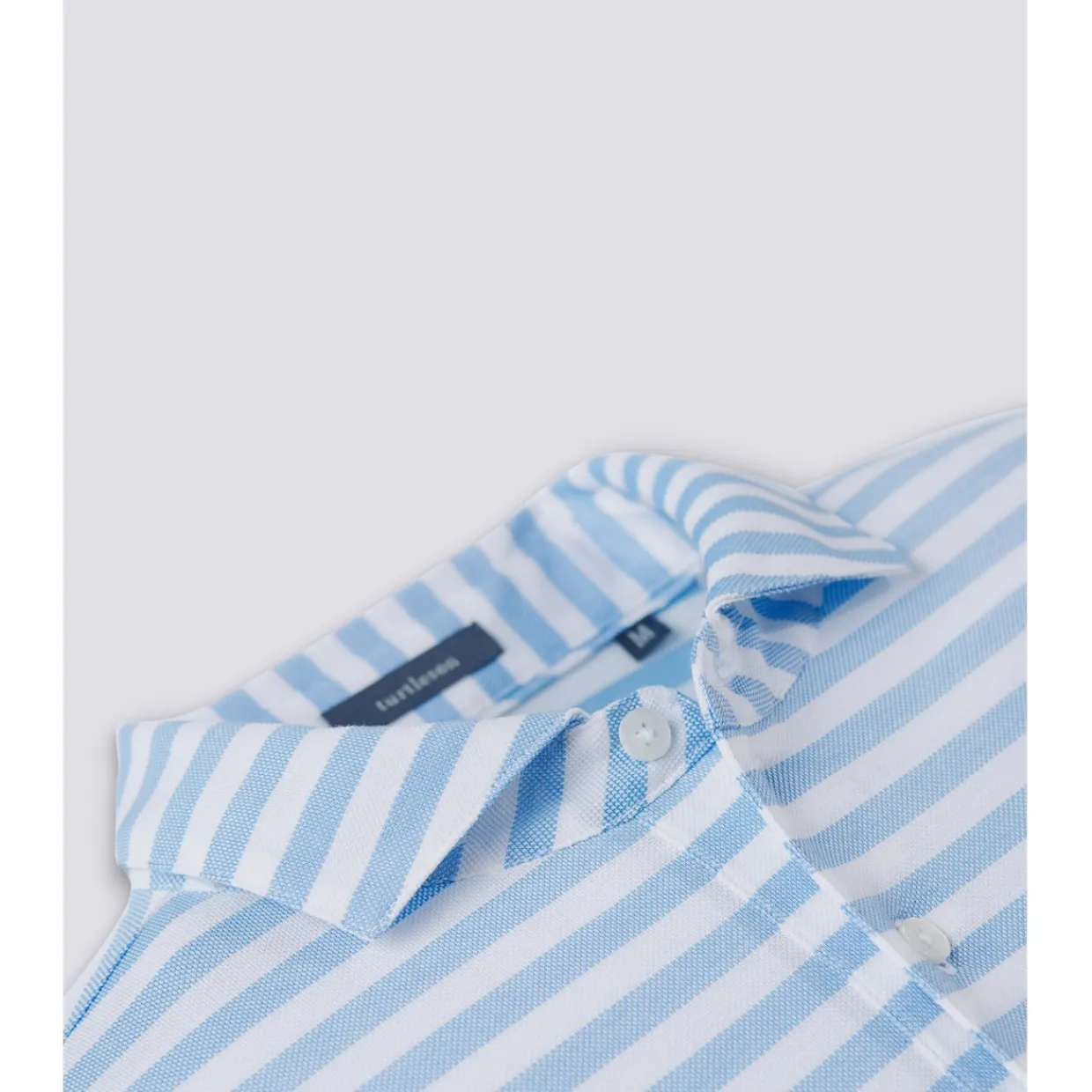 Turtleson Golf Shirts^Coe Cotton tripe Perforance hirt Poo hort eeve Gof Appare