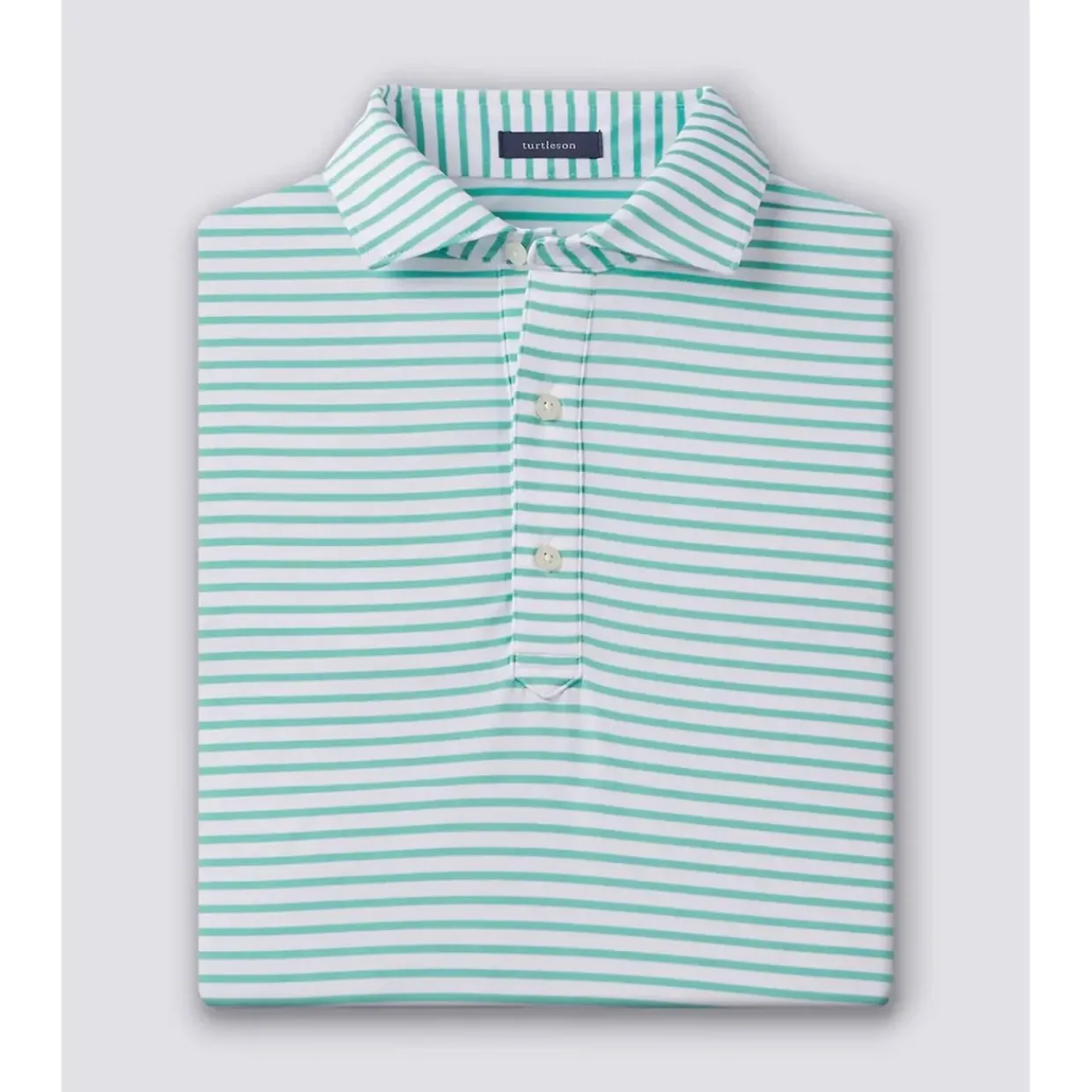 Turtleson Golf Shirts^Gu tripe Perforance hirt Poo hort eeve Gof Appare