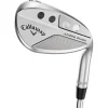 Callaway Wedges|Left Handed Golf Clubs^Used JAWS Raw Chrome Full Toe J Grind Wedge Golf Clubs