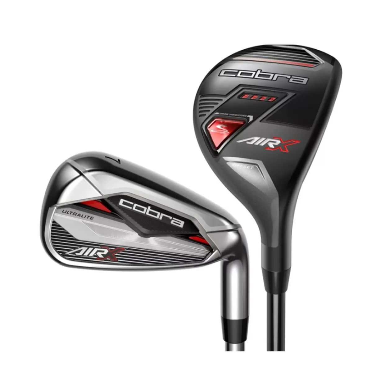 Cobra Iron Sets^Used AIR-X Grey/Red Combo 2022 Iron Set Golf Clubs