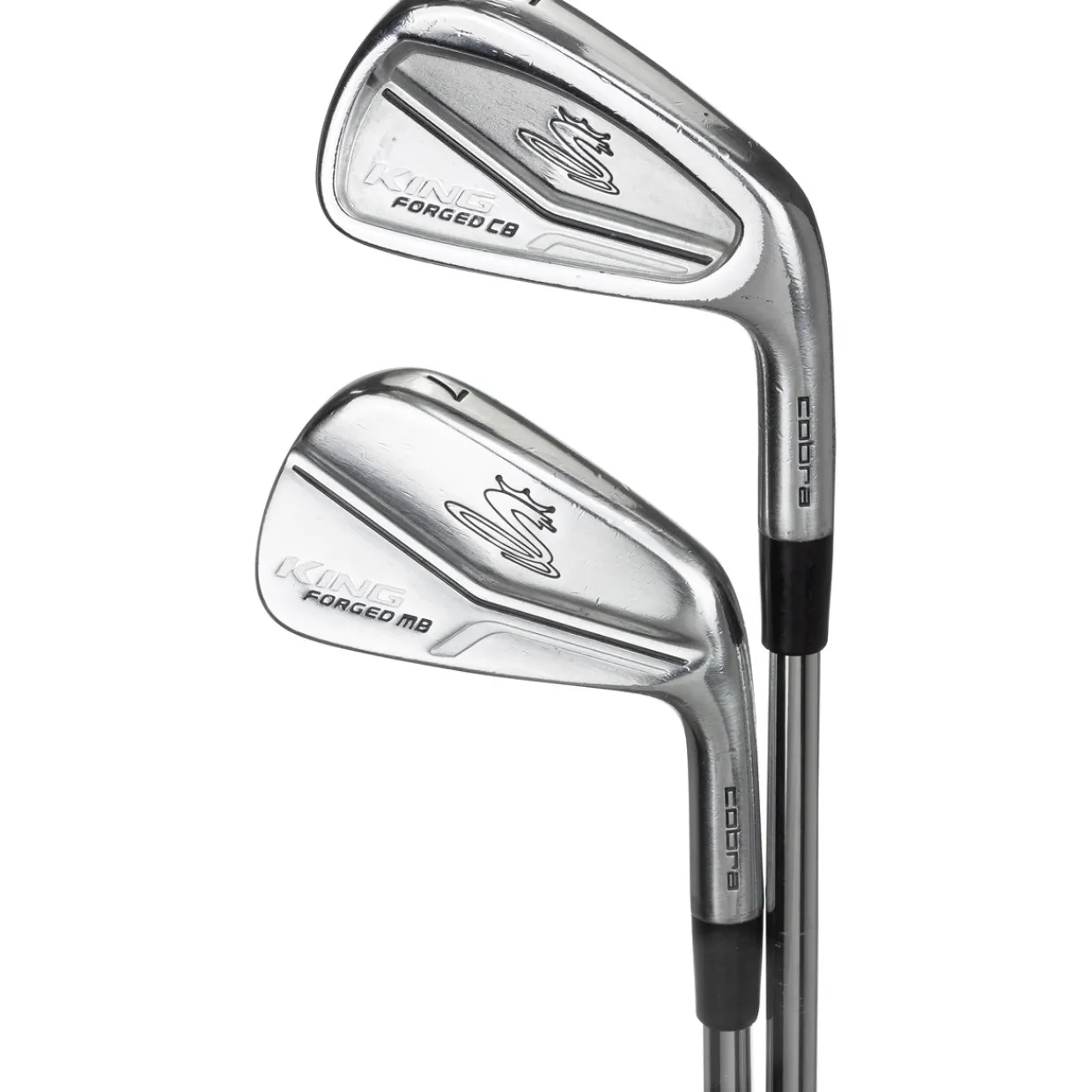 Cobra Iron Sets^Used King Forged CB/MB Combo 2018 White Iron Set Golf Clubs