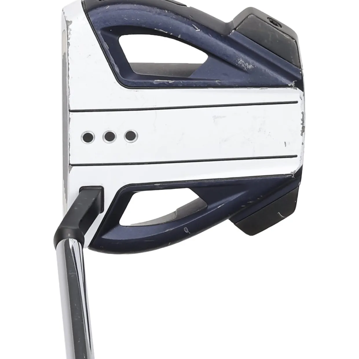 TaylorMade Mens Golf Clubs|Putters^Used Spider EX #3 Navy/White Putter Golf Clubs