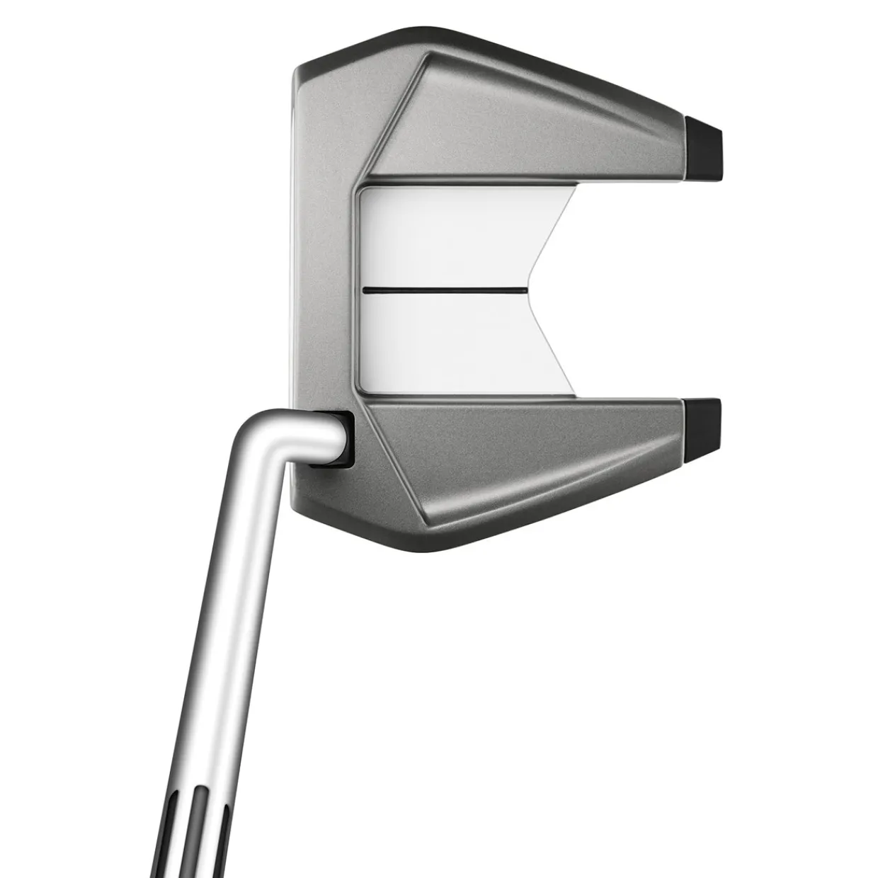 TaylorMade Left Handed Golf Clubs^Used Spider SR SB Platinum/White Left Handed Putter Golf Clubs
