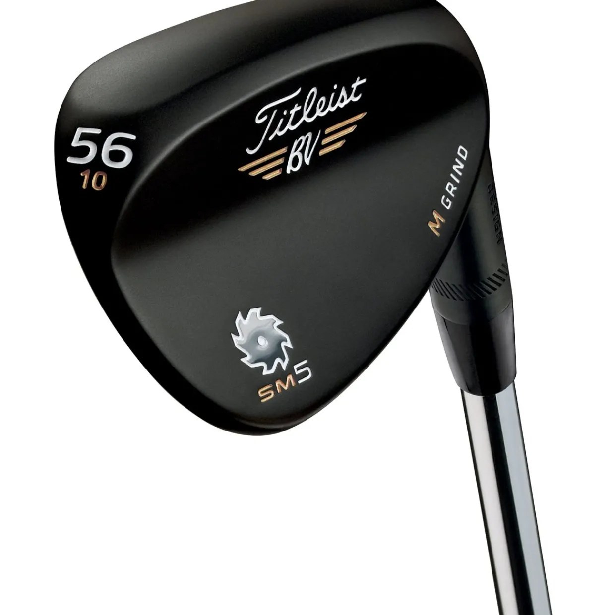 Titleist Left Handed Golf Clubs^Used Vokey SM5 Raw Black S Grind Left Handed Wedge Golf Clubs